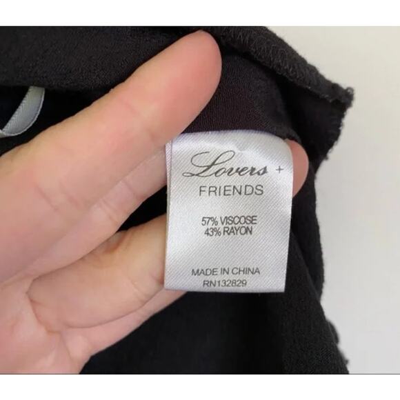 Revolve Lovers + Friends Lace Trim Appliqué Shorts - Picture 6 of 7